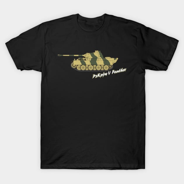 PzKpfw V Panther T-Shirt by FAawRay